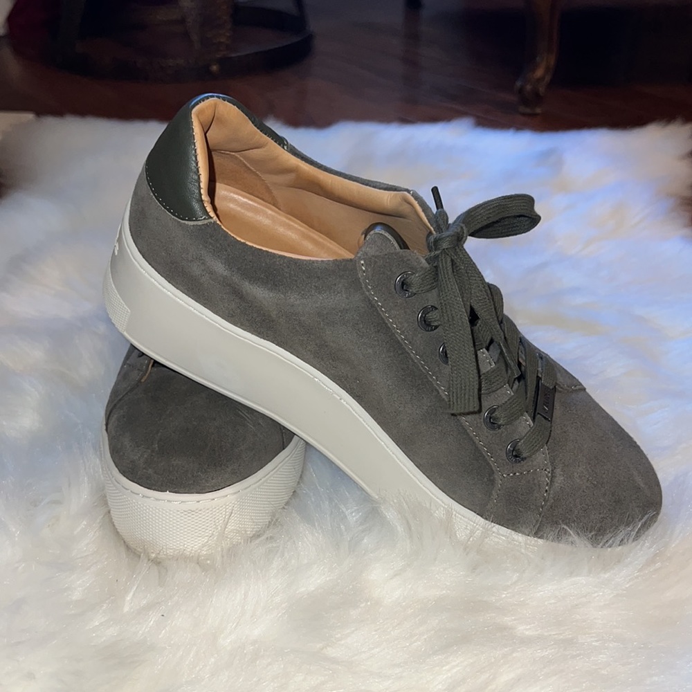 Gaze Platform Sneaker - Olive/Coral main image 1